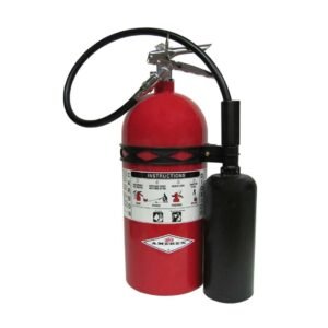 Amerex 330X | 10 lb CO₂ | Carbon Dioxide Fire Extinguisher with Wall Bracket | 10B:C