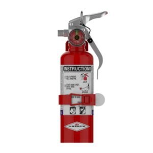 Amerex 376 Purple K | 1 lb BC | Dry Chemical Fire Extinguisher with Vehicle Bracket | 2B:C