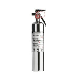 Amerex B417TXC | 2.5 lb ABC | Dry Chemical Fire Extinguisher with Vehicle Bracket | 1A 10B:C - Chrome