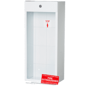 10lb Surface Mounted Steel Fire Extinguisher Cabinet - White